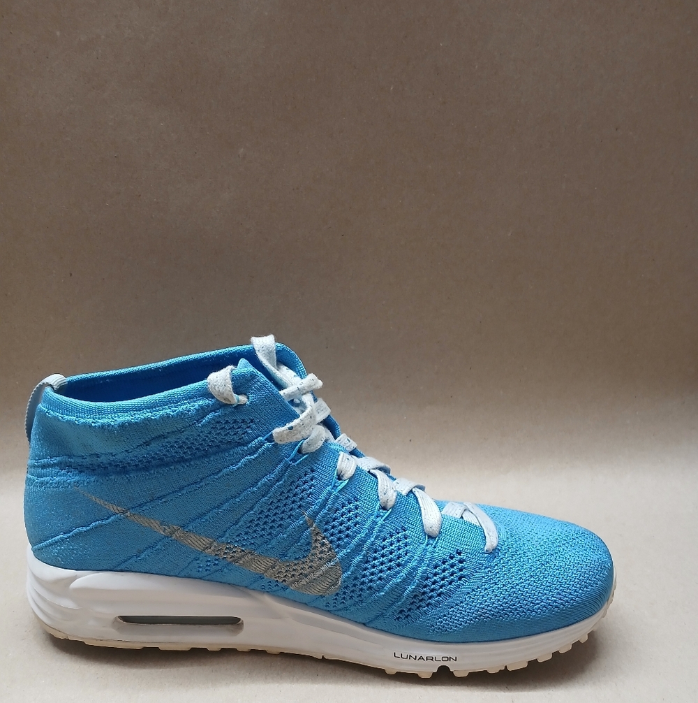 Nike Blue N.Y.C Flyknit High-Top  Sneakers